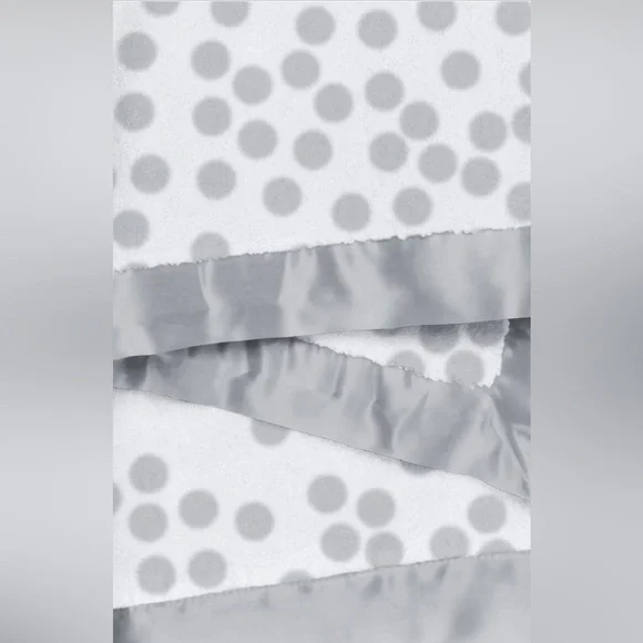Little Giraffe Luxe Soda Baby Blanket White and Gray Soda